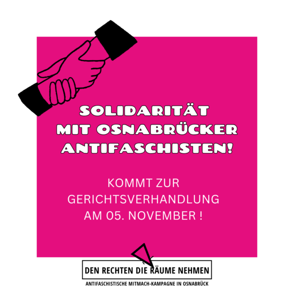 Solidarität mit Osnabrücker Antifaschisten!