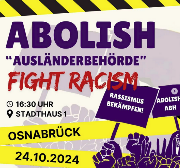 Demo „Abolish Ausländerbehörde“ am 24.10.2024 – Redebeitrag